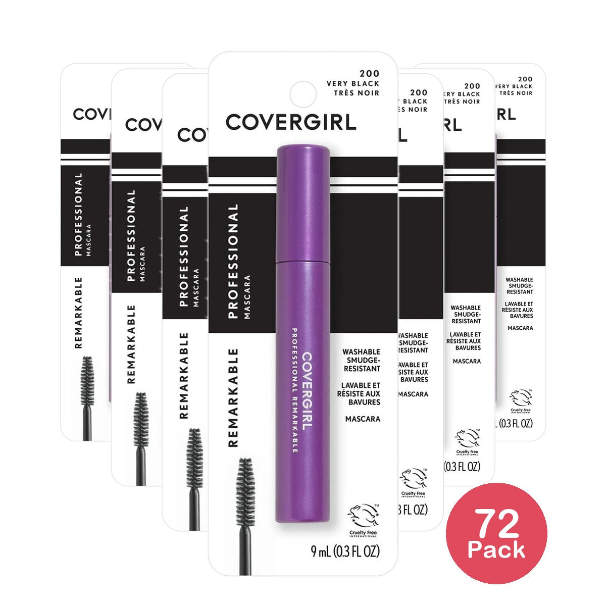 CoverGirl Professional Remarkable Mascara 0.30 fl Oz (Pack of 72)