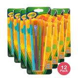 Crayola Arts And Craft Brushes Assorted 1 ea 3.2oz (Pack of 12)