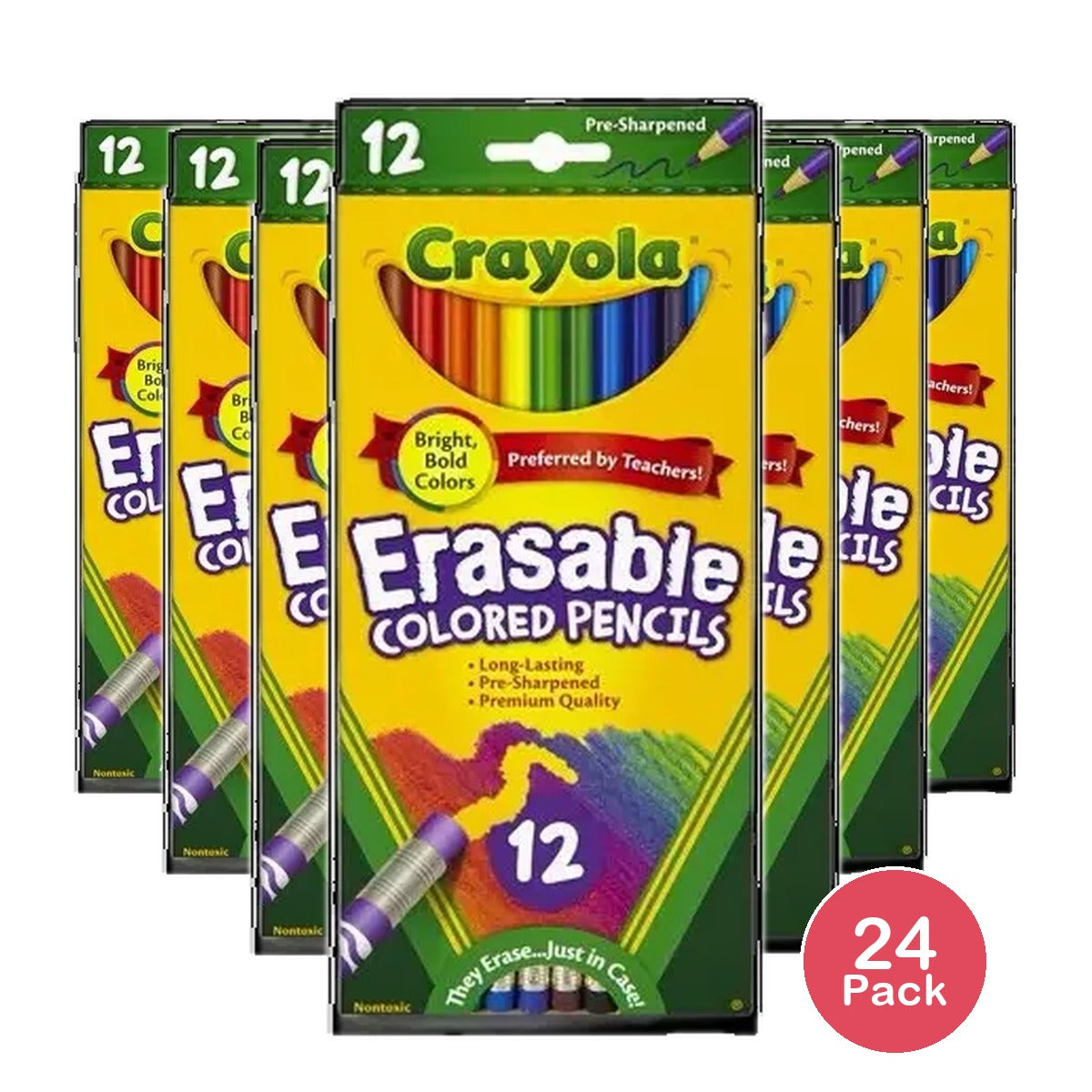 Crayola Erasable Colored Pencils 12ct 12.9oz (Pack of 24)