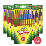 Crayola Mini Twistables Crayons Nontoxic 4.3oz (Pack of 12)