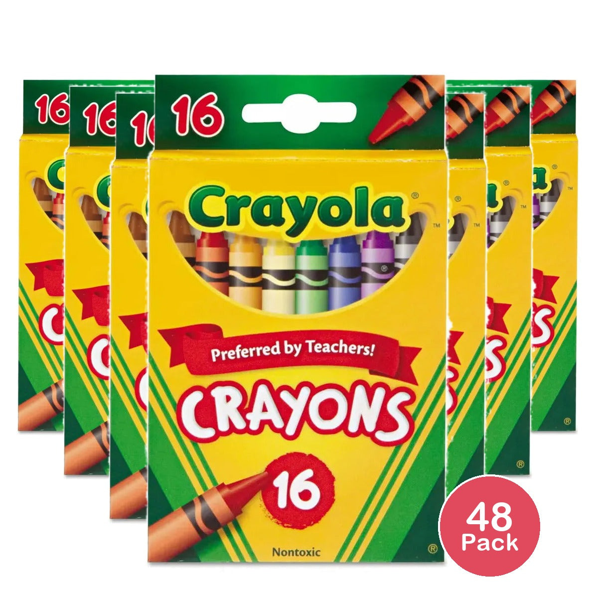 Crayola Nontoxic Crayons 6.4oz (Pack of 48)