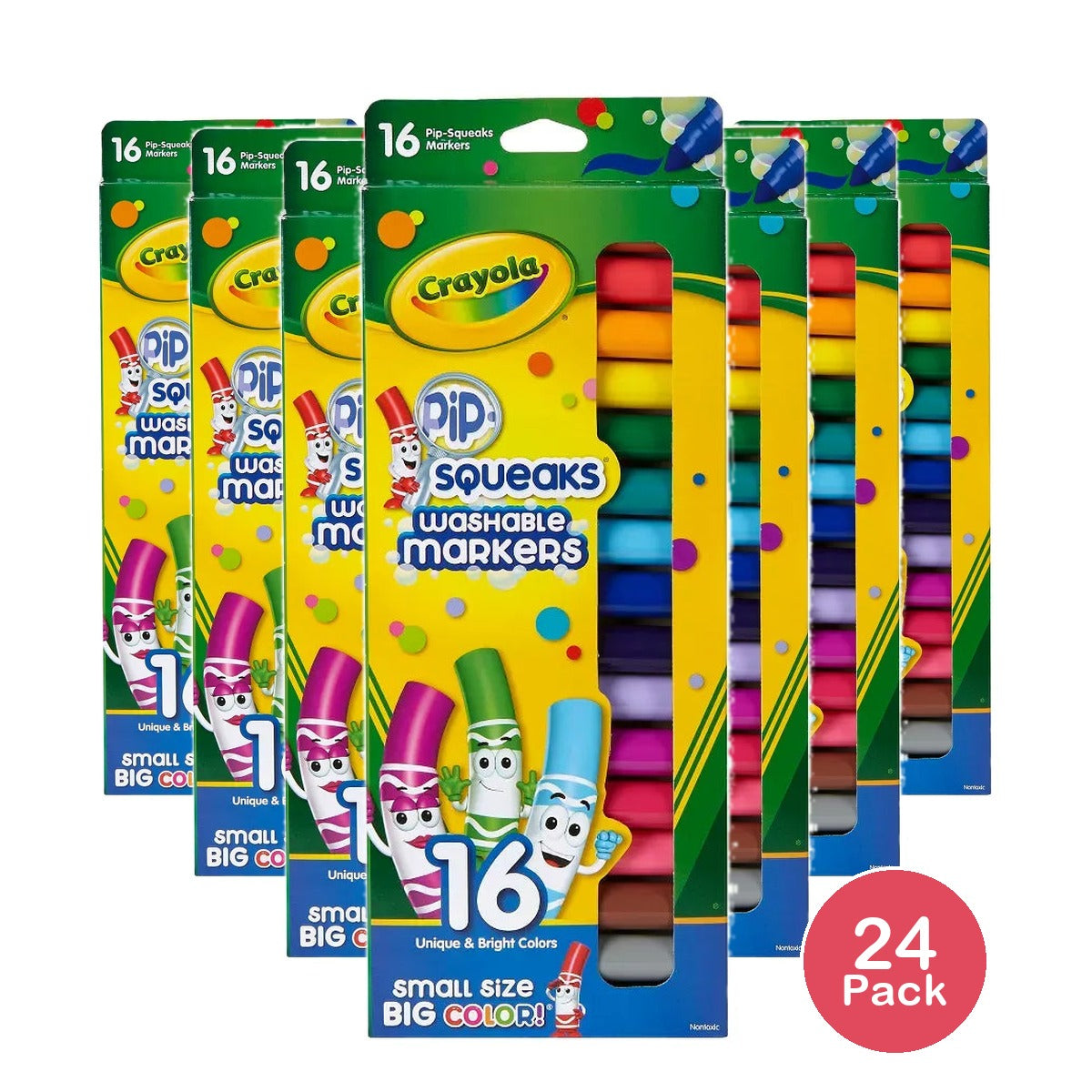 Crayola Pip-Squeaks Washable Markers16/Pack 3.52oz (Pack of 24)