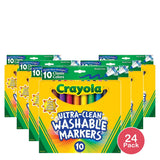 Crayola Ultra Clean Washable Markers (Pack Of 24)