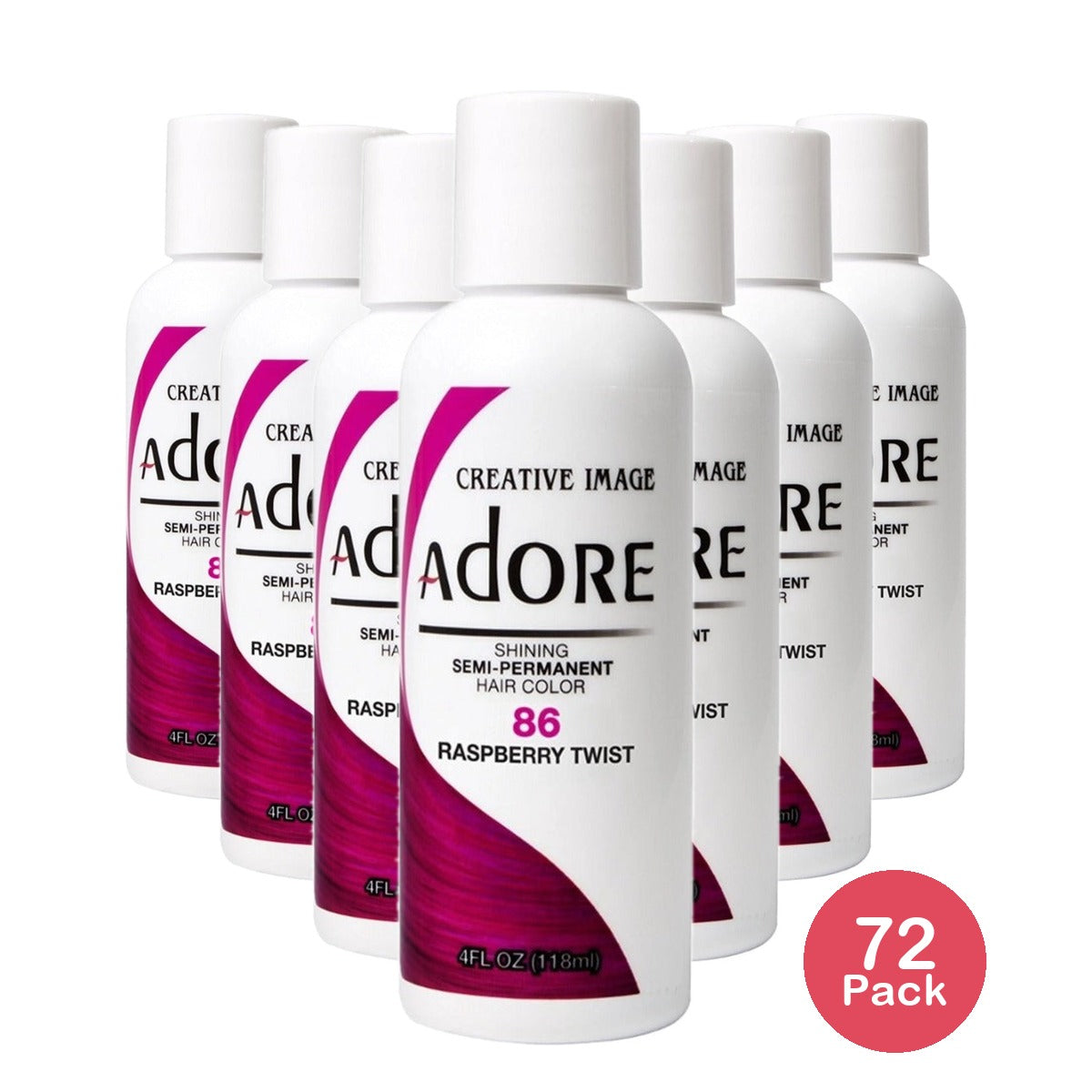 Creative Image Adore Semi-Permanent Haircolor Raspberry Twist 4 Oz (Pack of 72)