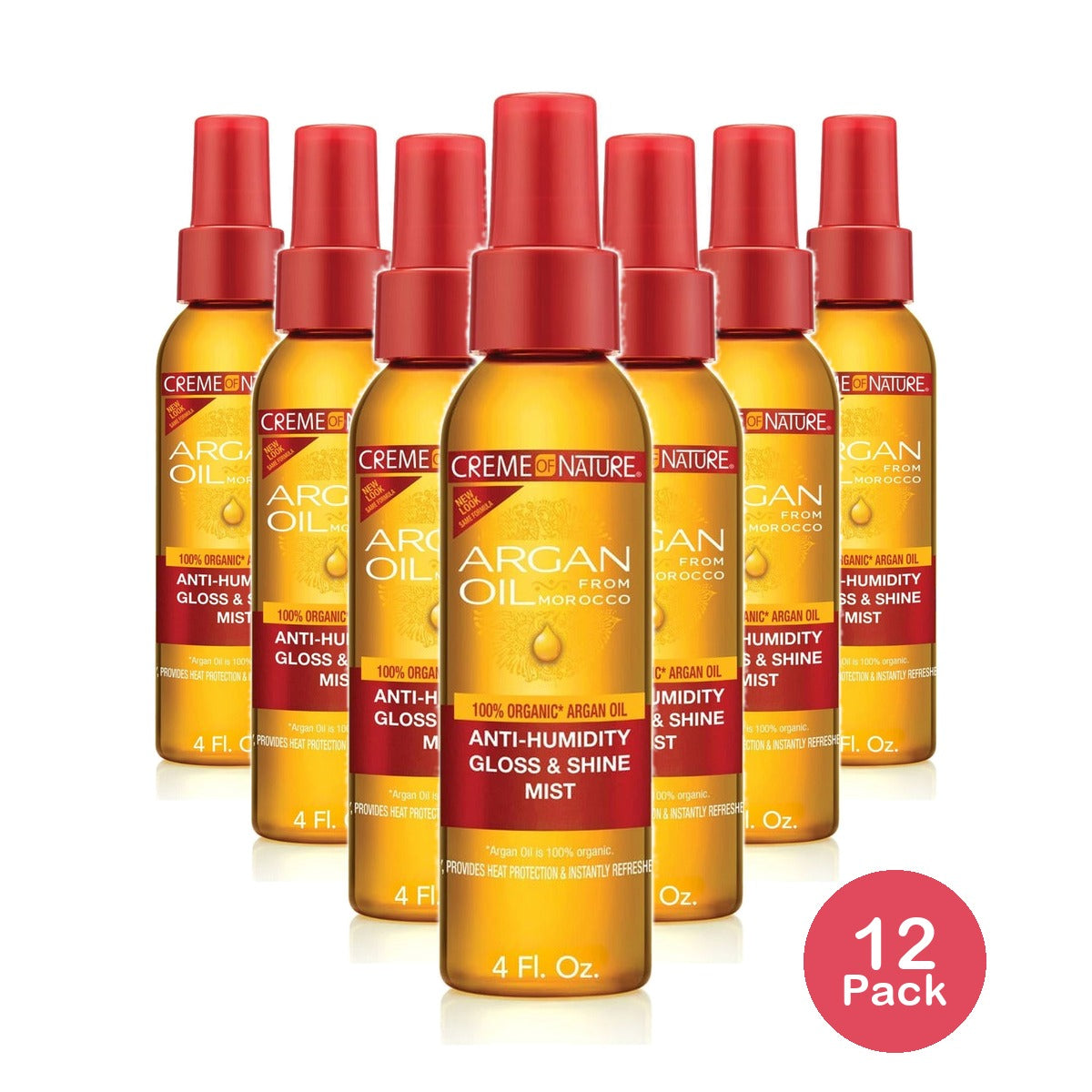 Creme of Nature Argan Oil Gloss & Shine Mist 4 Oz (Pack of 12)