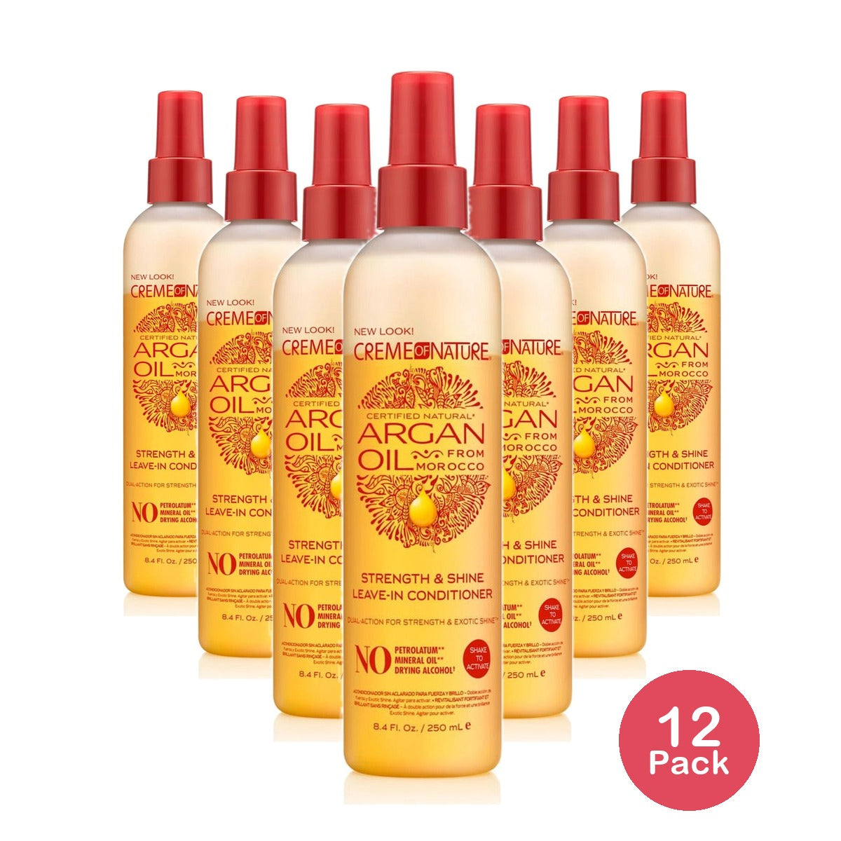 Creme of Nature Argan Oil Leave-In Conditioner 8.45 Oz (Pack of 12)