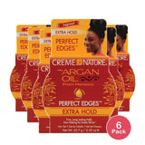 Creme of Nature Argan Oil Perfect Edges Extra Firm 2.25 Oz (Pack of 6)