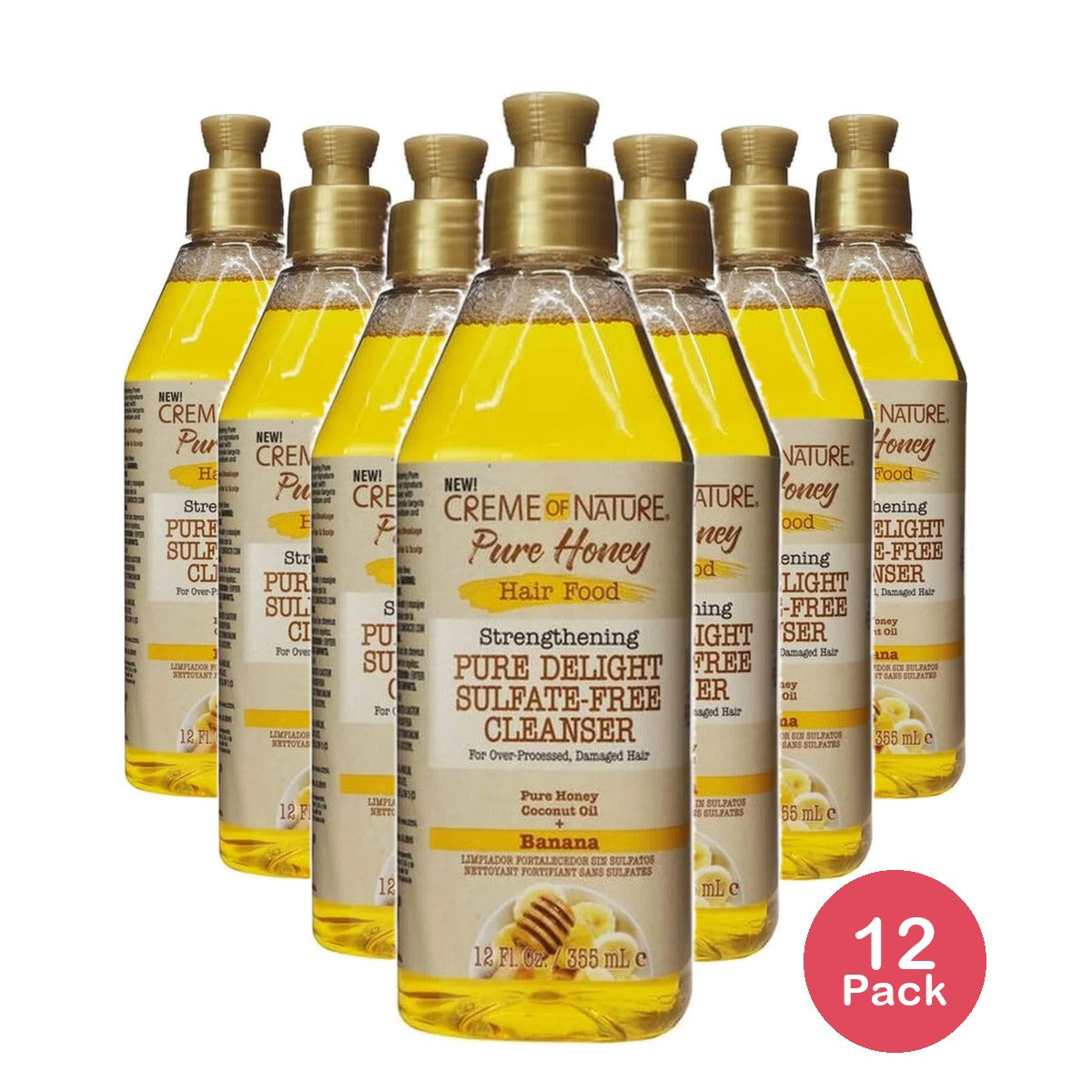 Creme of Nature Pure Honey Hair Food Cleanser (Pack of 12)