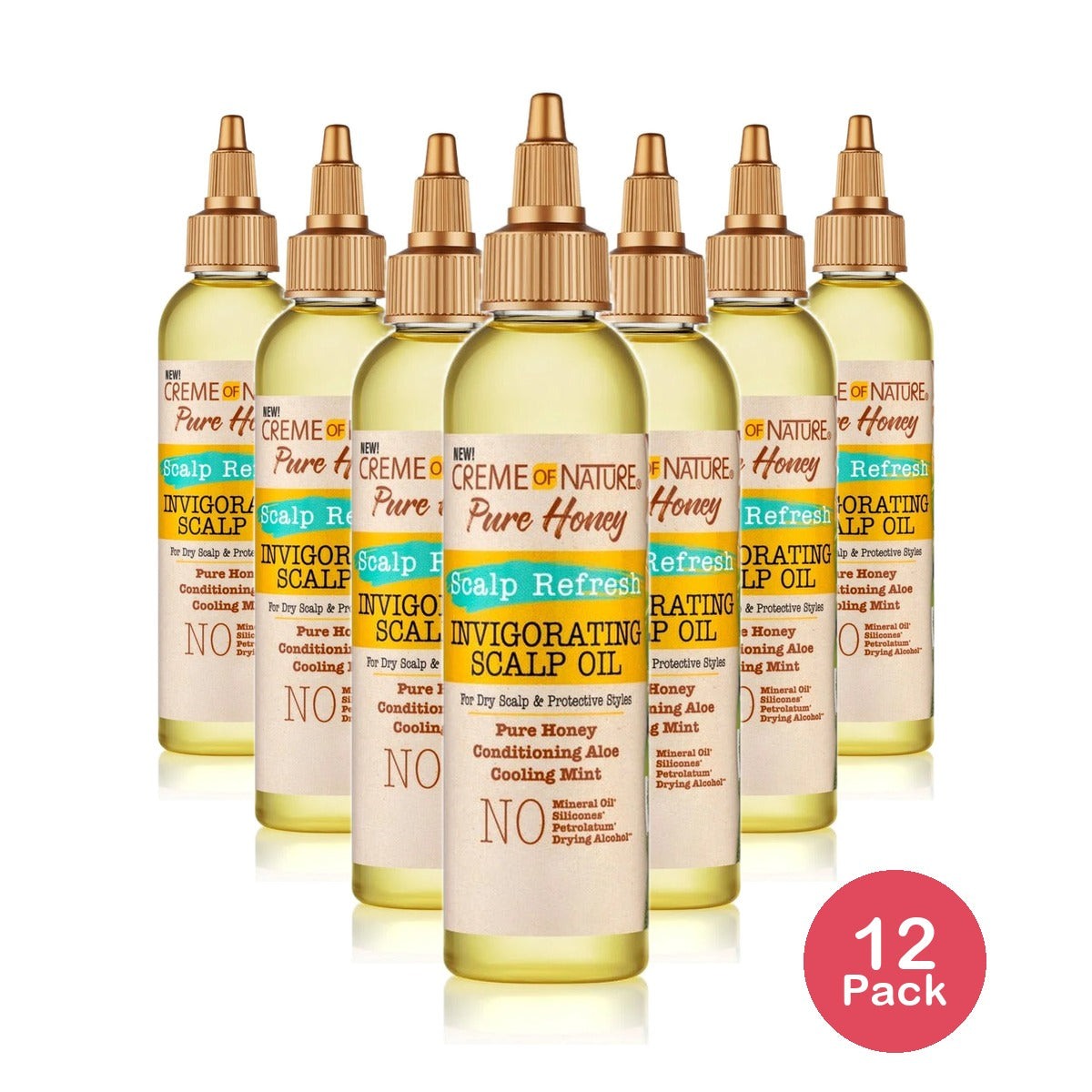 Creme of Nature Pure Honey Scalp Oil 4 Oz (Pack of 12)