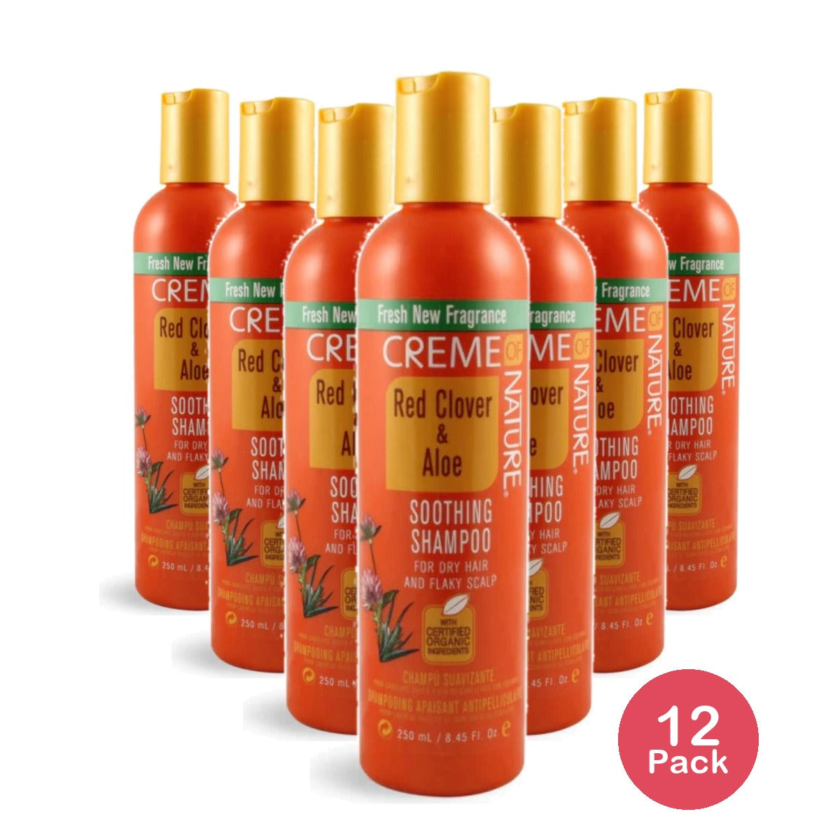 Creme of Nature Red Clover & Aloe Soothing Shampoo 8.45 Oz (Pack of 12)