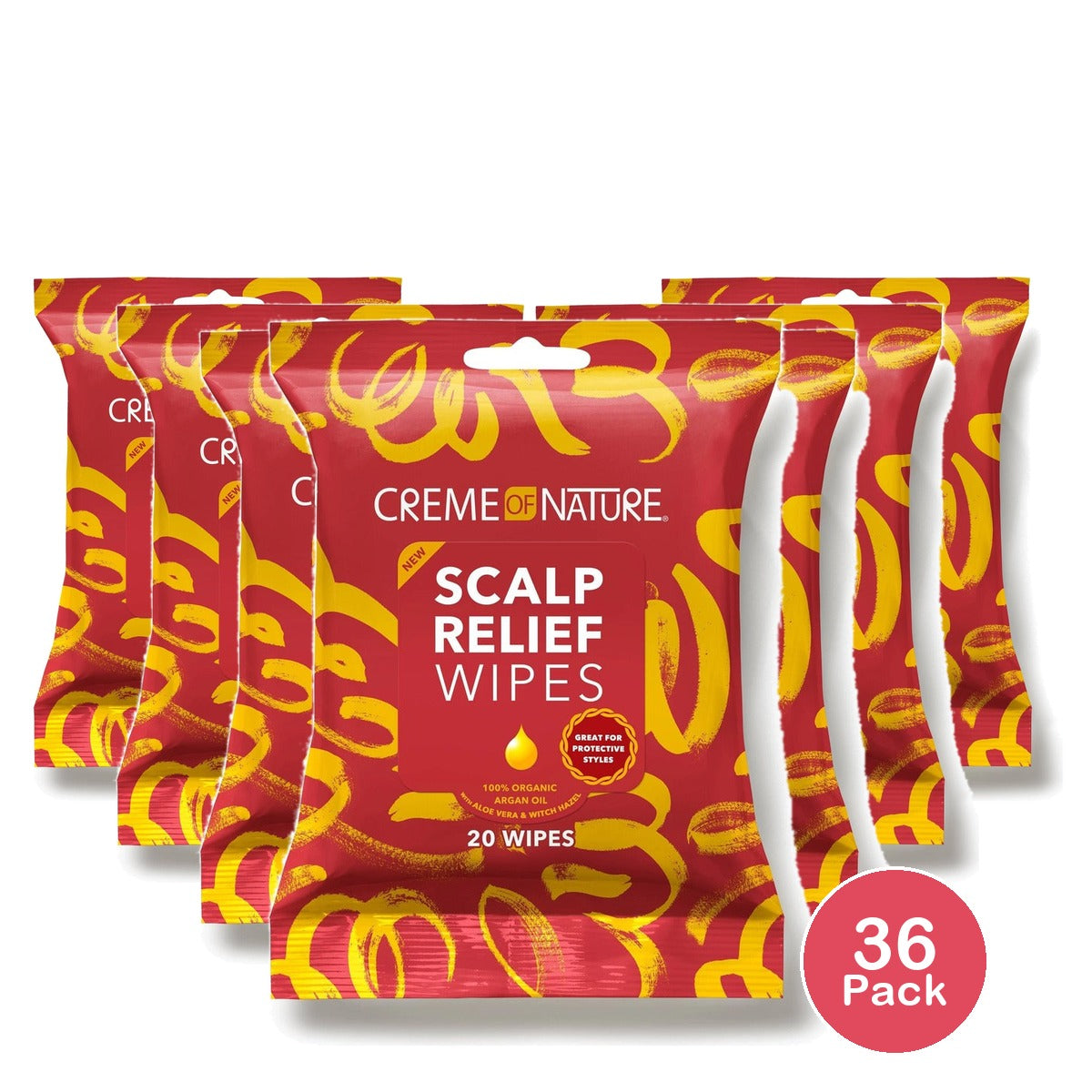 Creme of Nature Scalp Relief Wipes 20 Ct (Pack of 36)