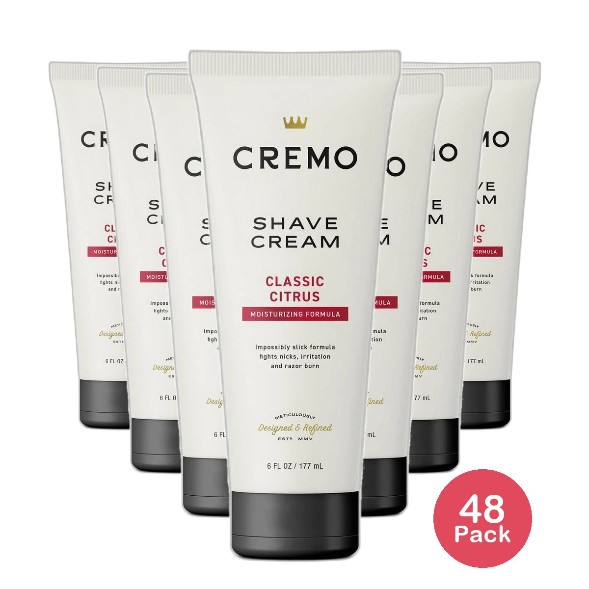 Cremo Concentrated Mens Shave Cream Classic Scent 6Oz (Pack of 48)