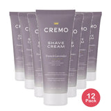 Cremo French Lavender Moisturizing Shave Cream Astonishingly Superior Ultra-Slick Shaving Cream for Women Fights Nicks Cuts and Razor Burn 6 Fl Oz (Pack of 12)