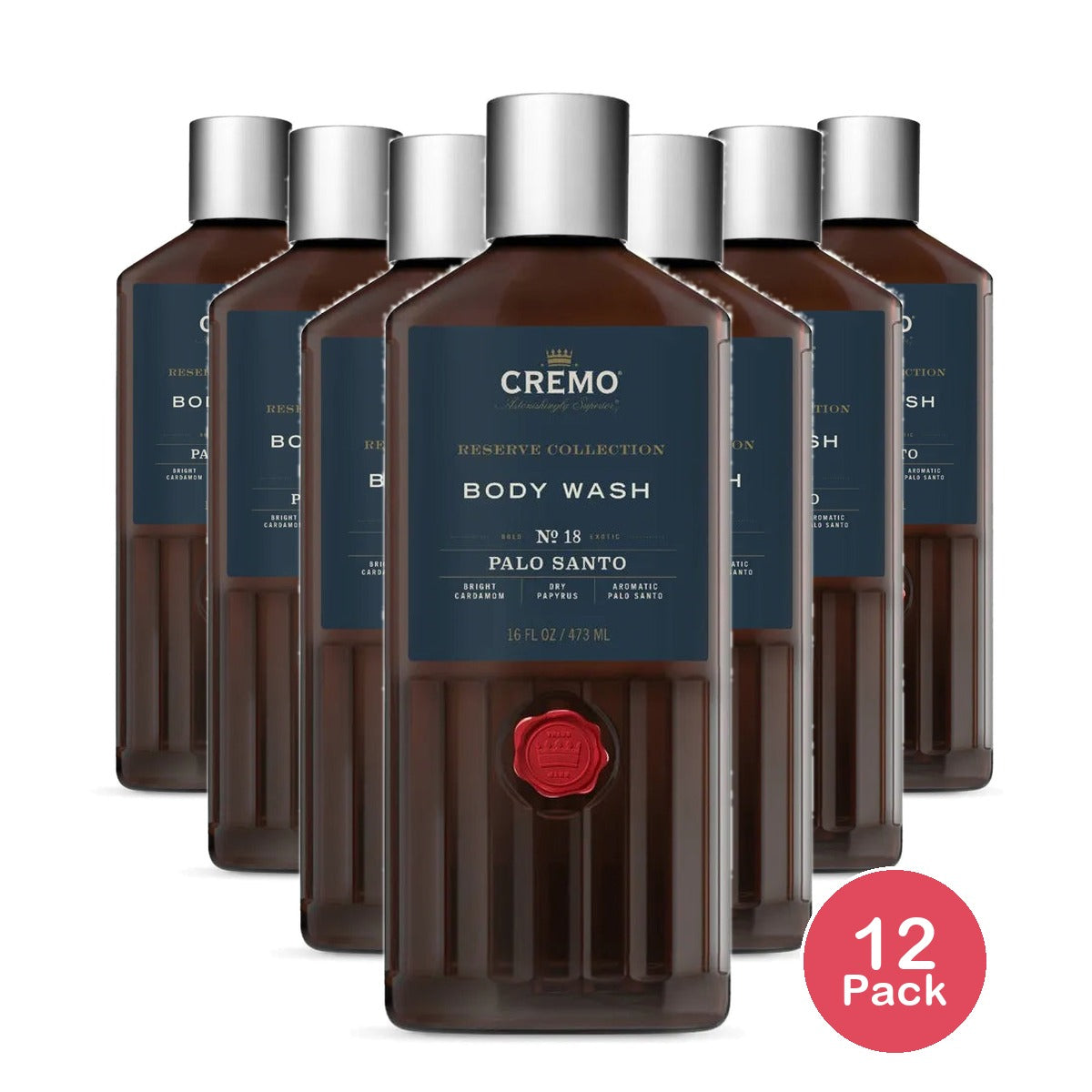 Cremo Rich-Lathering Palo Santo Body Wash 16Oz (Pack of 12)