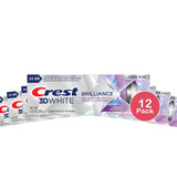 Crest 3D White Brilliance Vibrant Toothpaste - Peppermint - 4.6 Oz(Pack of 12)