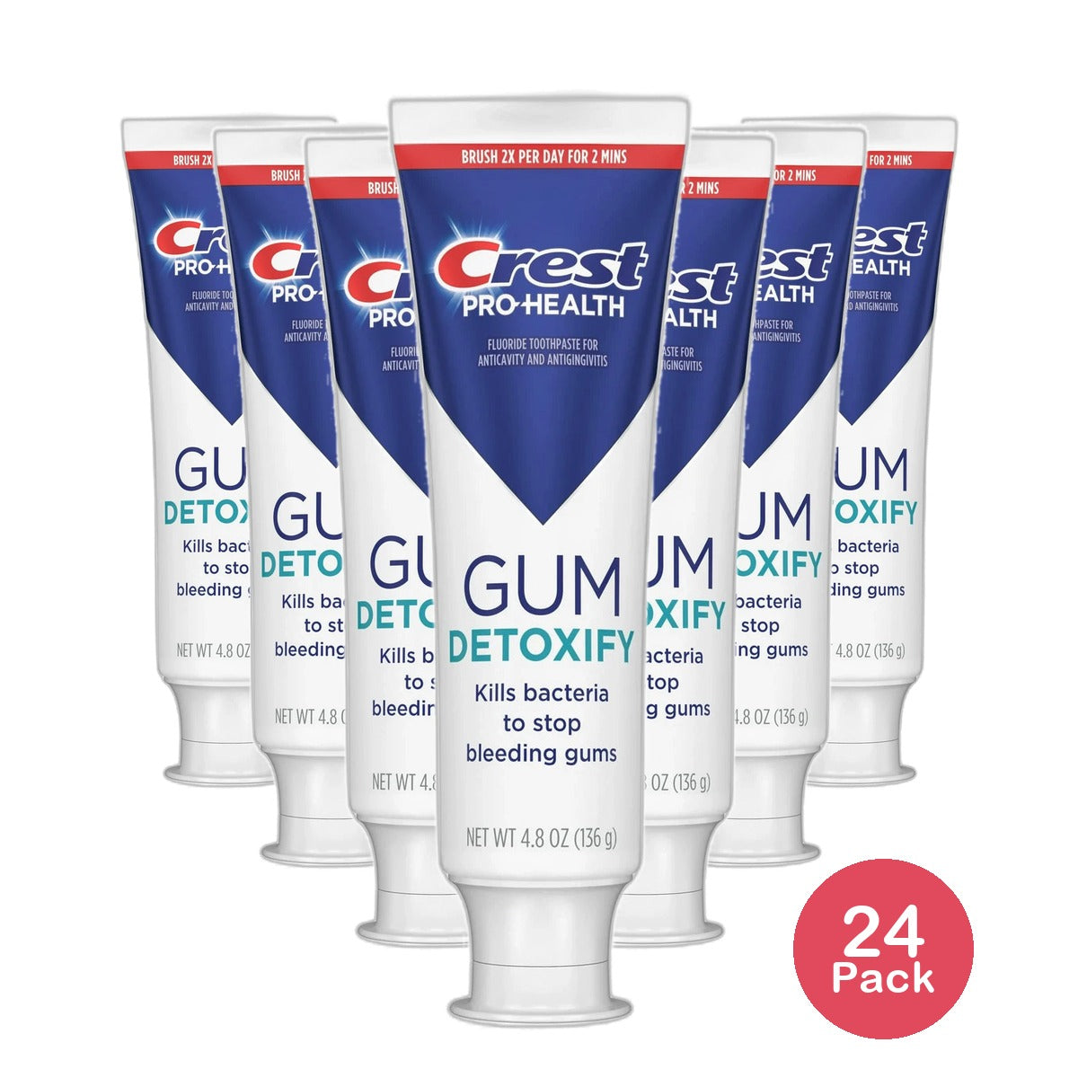 Crest Pro-Health Gum Detoxify Deep Clean Toothpaste 4.8Oz (Pack of 24)
