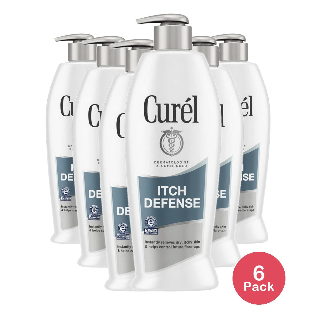 Curel Moisture Itch Rash Defense Lotion For Dry Itchy Skin 6Oz (Pack of 6)