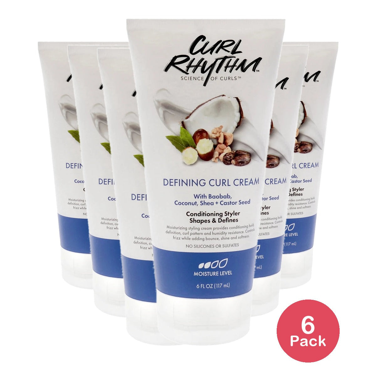 Curl Rhythm Defining Curl Cream, 6 Fl. Oz (Pack of 6)
