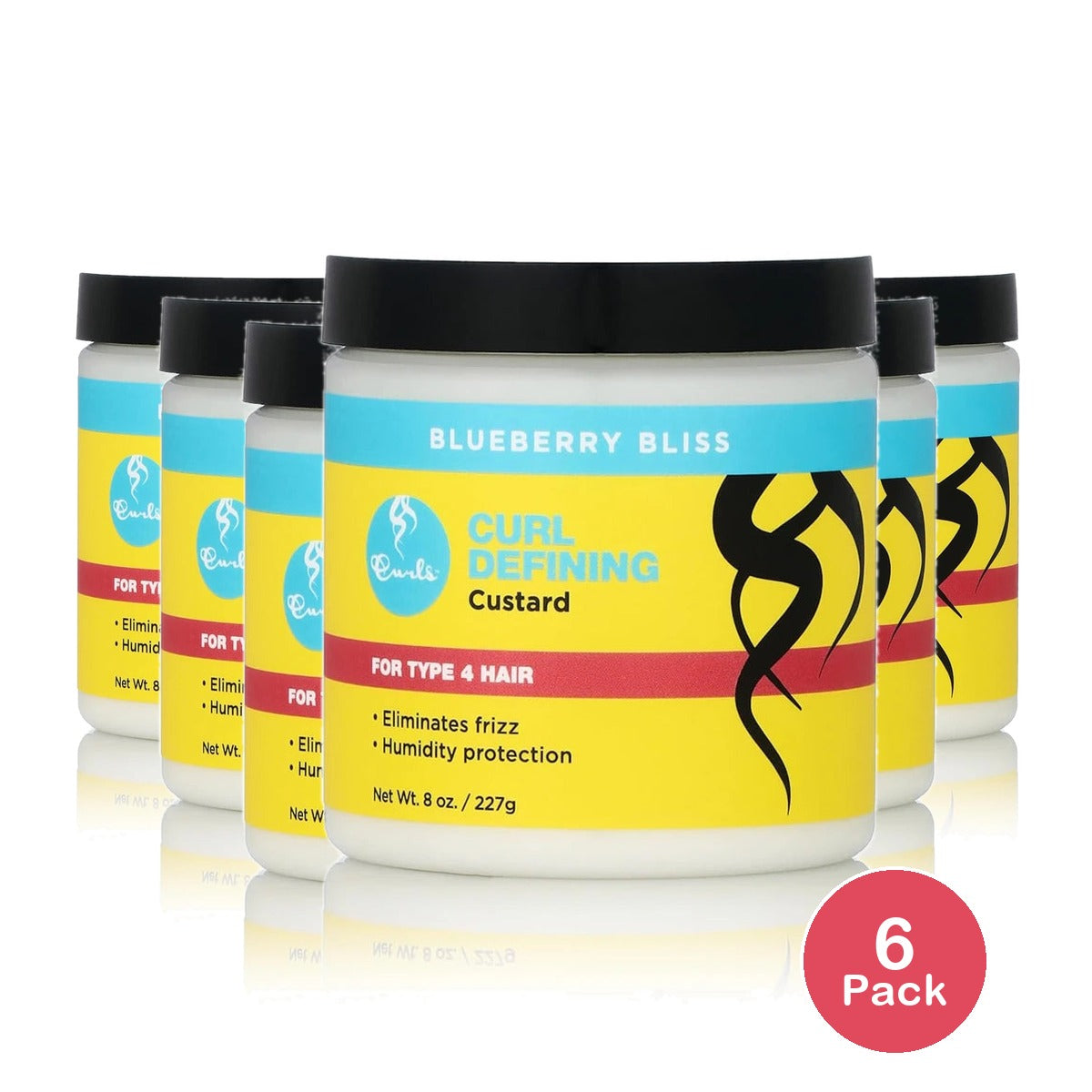 CURLS Blueberry Bliss Curl Defining Custard 8 Fl. Oz (Pack of 6)