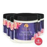 Curls Dynasty Twisted Definition Moisturizing Shine Enhancing Hair Styling Cream, 8 Fl. Oz (Pack of 6)
