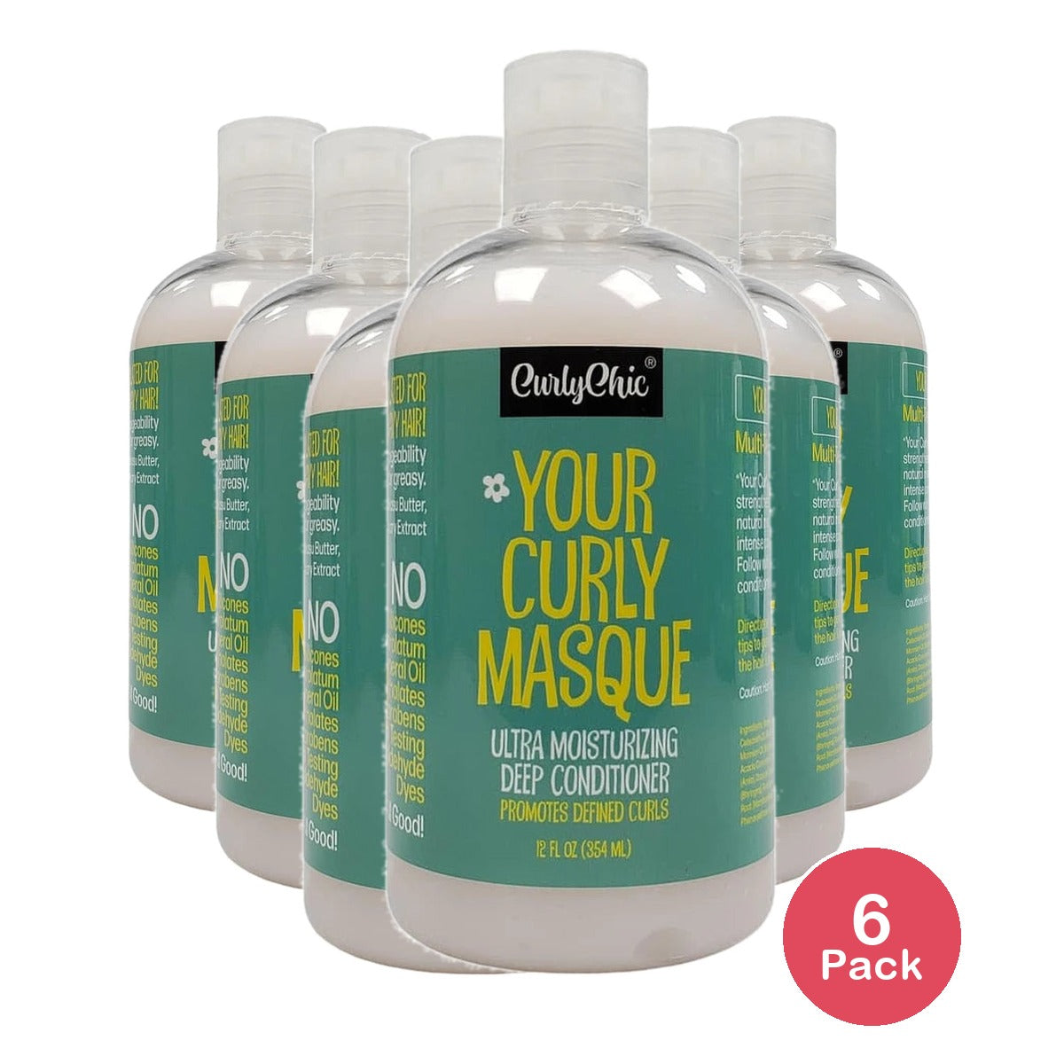 Curly Chic - Your Curly Masque Ultra Moisturizing Deep Conditioner 12 Fl. Oz (Pack of 6)