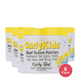 Curly Kids Mixed Hair Care Curl Moisturizing Jar Hair Styling Gel 6 fl oz Chil 6 Oz (Pack of 6)