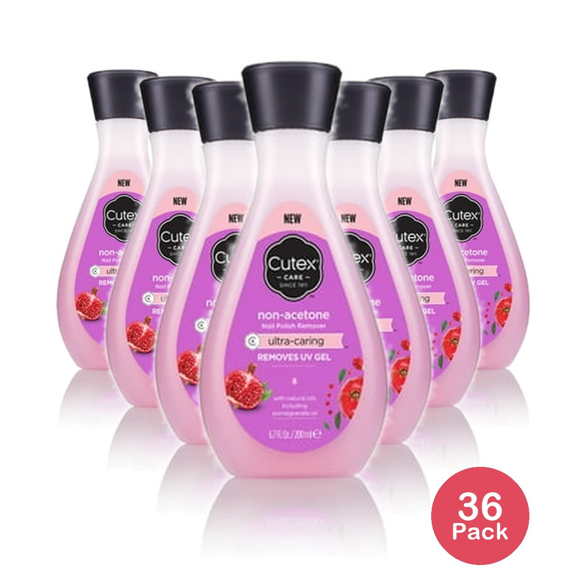 Cutex Ultra-Caring Nail Polish Remover 6.7 Oz (Pack of 36)