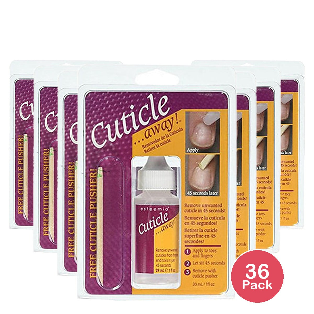 CuticleAway Cuticle Away Remover 1 Fl Oz (Pack of 36)