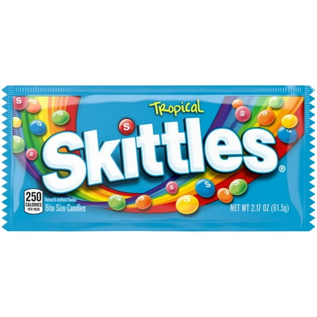 Skittles Tropical Gummy Candy 2.17 Oz (Pack of 360)