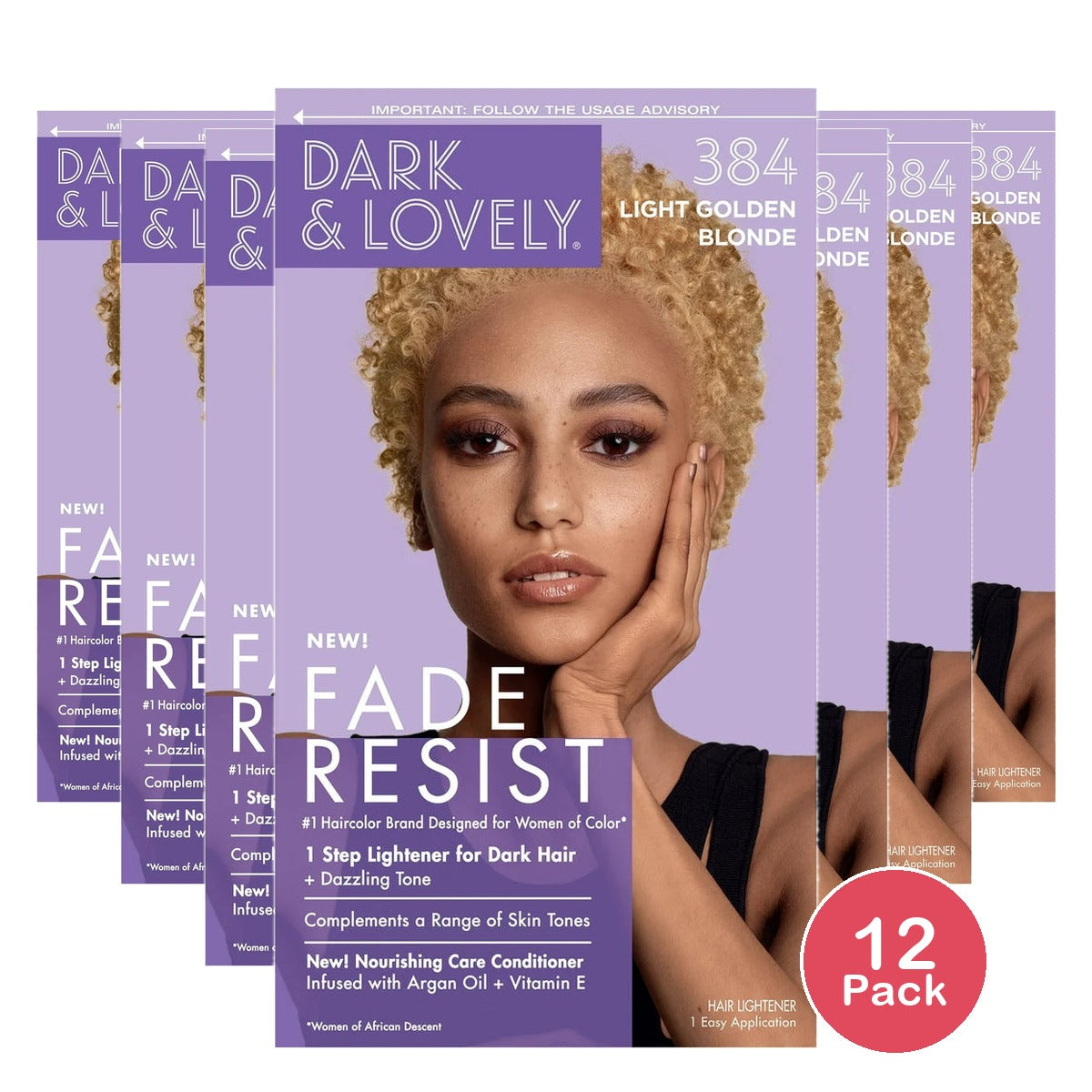 Dark and Lovely Fade Resist Rich Conditioning Hair Color - Light Golden Blonde - nan (Pack of 12)