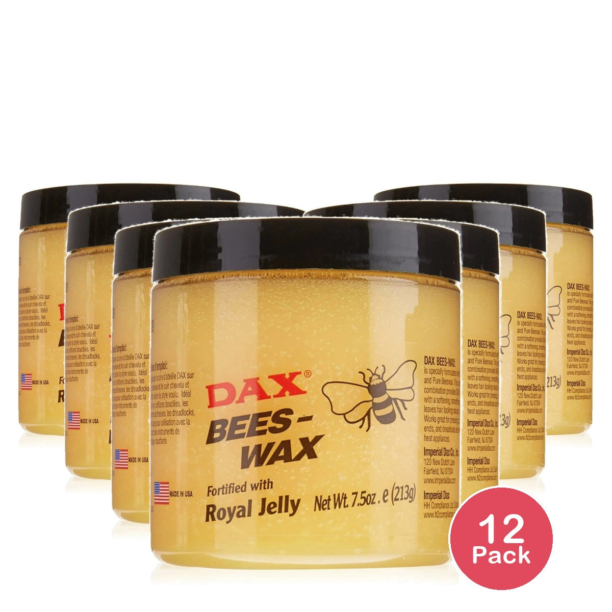 Dax Bees-Wax Fortified With Royal Jelly 7.5 oz (Pack of 12)