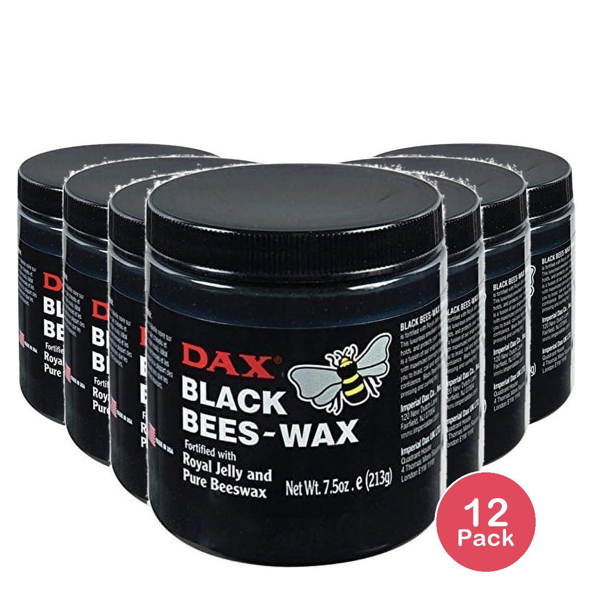 DAX Black Bees-Wax Pomade 14 Oz (Pack of 12)