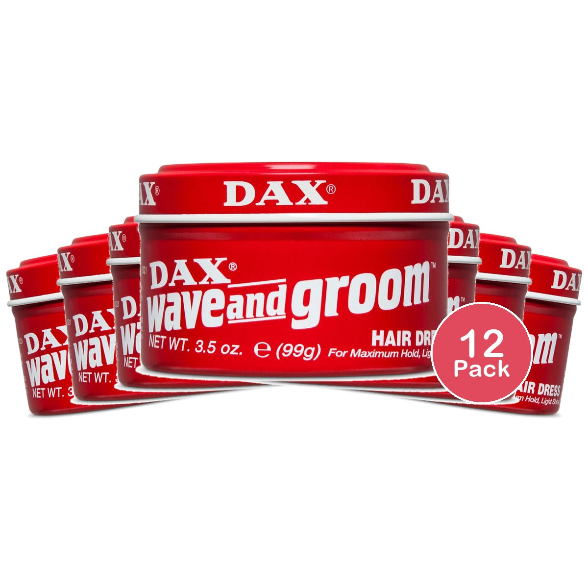 Dax Wave and Groom Hair Dress 3.5 Oz (Pack of 12)