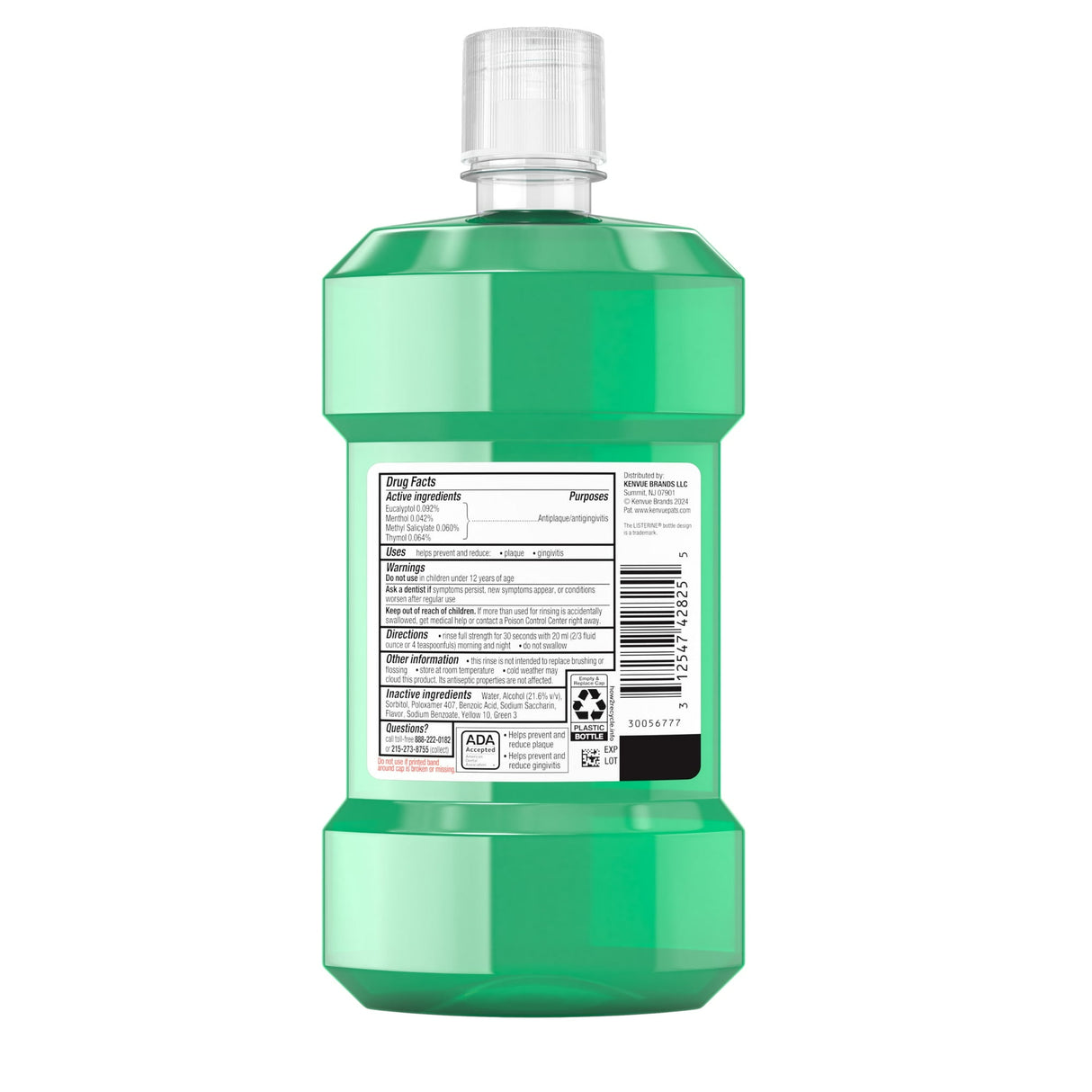 Listerine Antiseptic Mouthwash, Fresh Burst, 500 Ml (Pack Of 6)