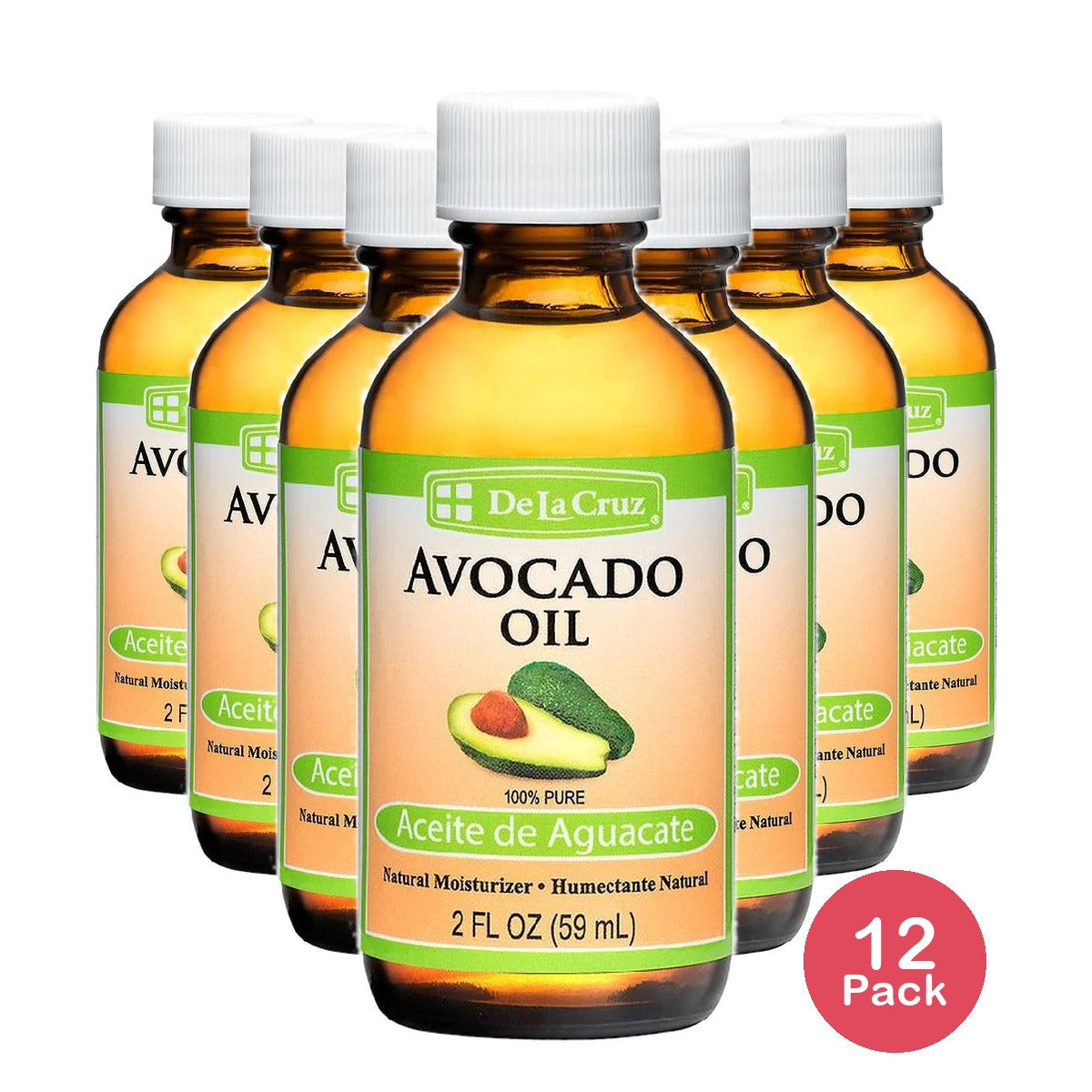 De La Cruz 100% Pure Avocado Oil 2 Fl Oz (Pack of 12)