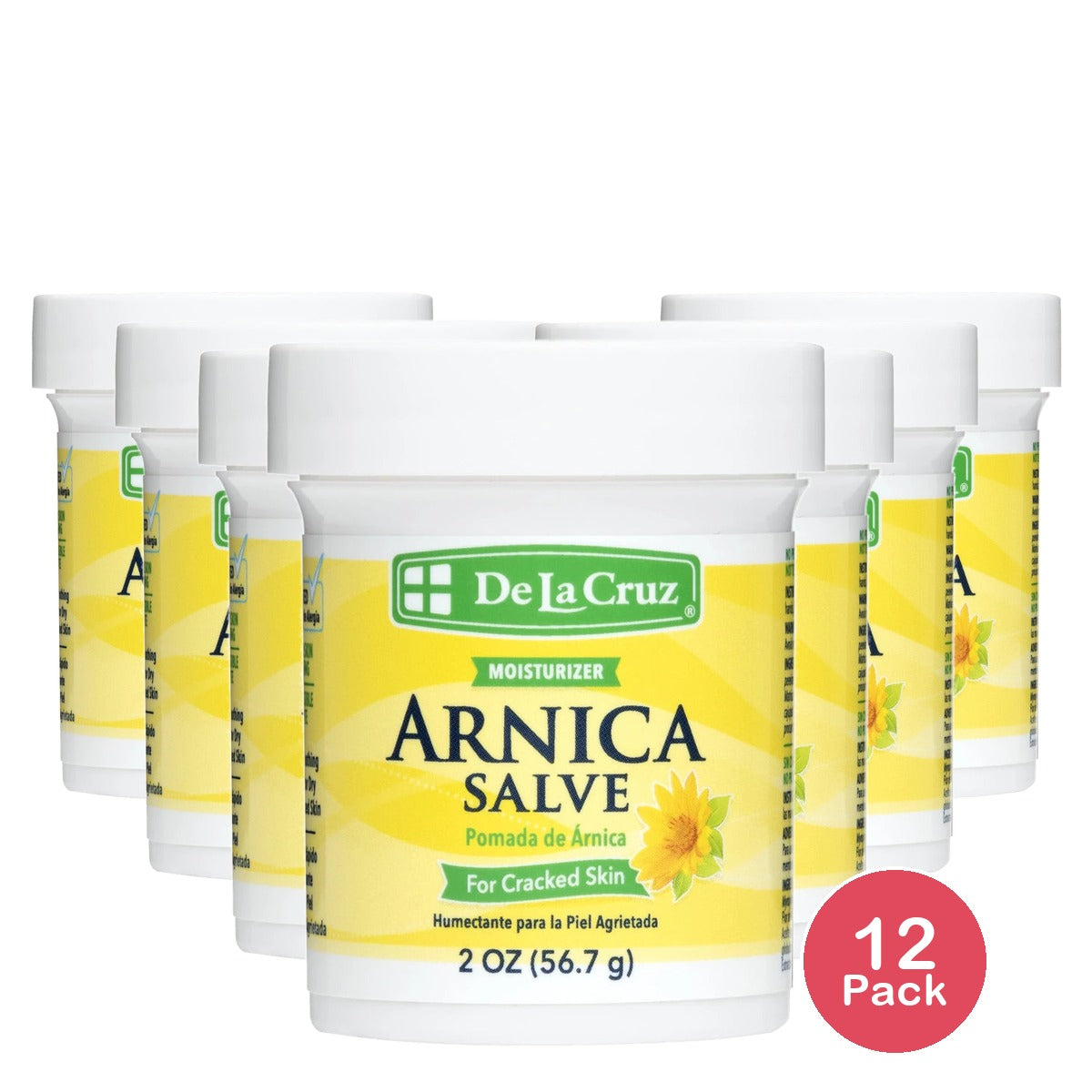 De La Cruz Arnica Salve for Craked Skin - 2 oz (Pack of 12)