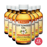 De La Cruz Cottonseed Oil 2 oz (Pack of 12)
