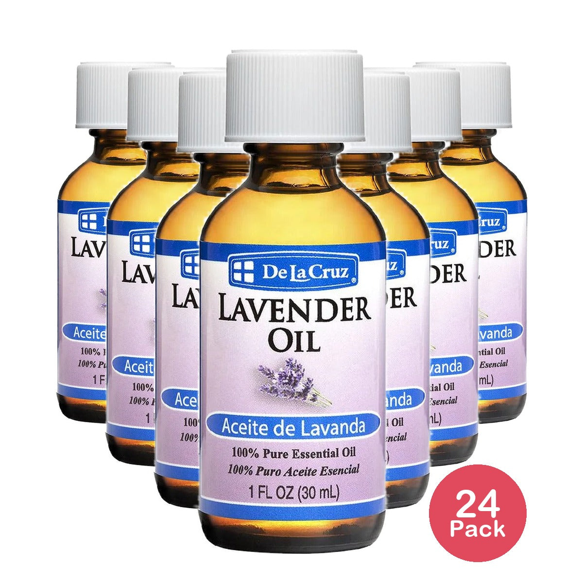 De La Cruz Lavender Essential Oil 1 Oz (Pack of 24)
