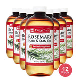 De La Cruz Rosemary Hair & Skin Oil Revitalizing Blend Hair & Skin Moisturizer 8. Oz (Pack of 12)