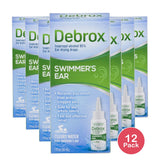 Debrox Swimmers Ear Relief Ear Drying Drops Water Clogged Relief 1Oz (Pack Of 12)