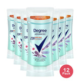 Degree Advanced Women's Antiperspirant Deodorant Stick Lavender & Waterlily 2.6 OZ (Pack of 12)