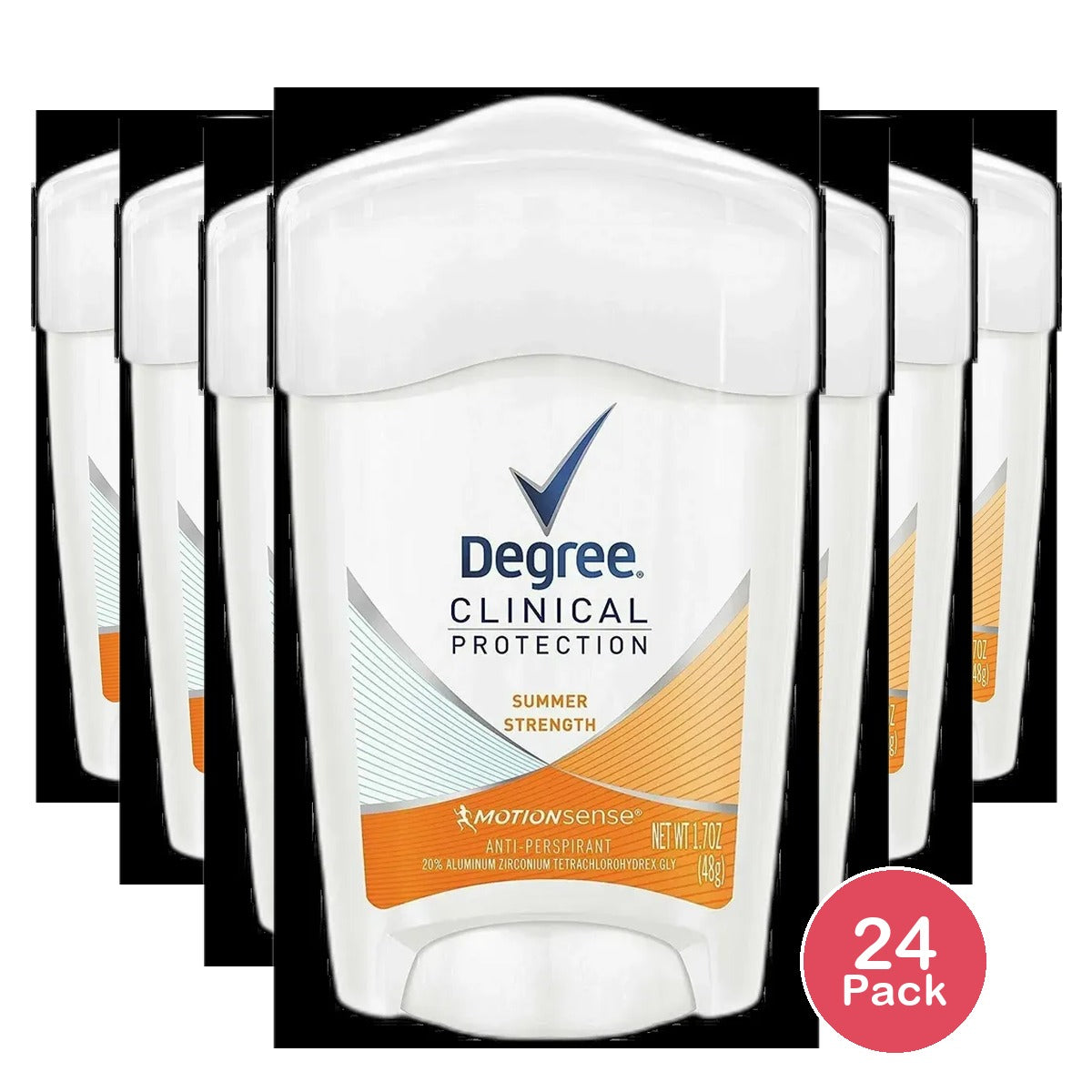 Degree Clinical Protection Deodorant For Women Summer Strength 1.7Oz (Pack of 24)