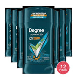 Degree Men Antiperspirant Deodorant Sage & Ocean Mist 72-Hour Sweat and Odor Protection 2.7 Oz (Pack of 12)