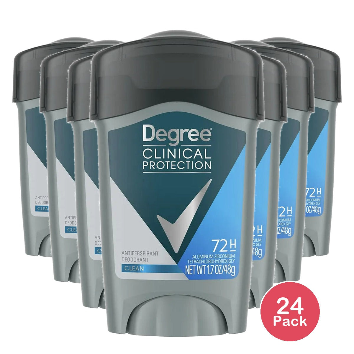 Degree Men Clinical + Antiperspirant And Deodorant Clean1.7Oz (Pack of 24)