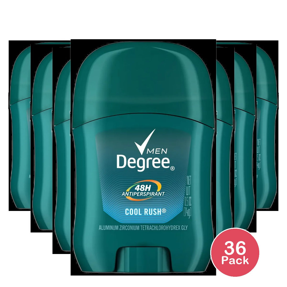 Degree Men Dry Protection Antiperspirant And Deodorant Cool Rush 0.5Oz (Pack of 36)
