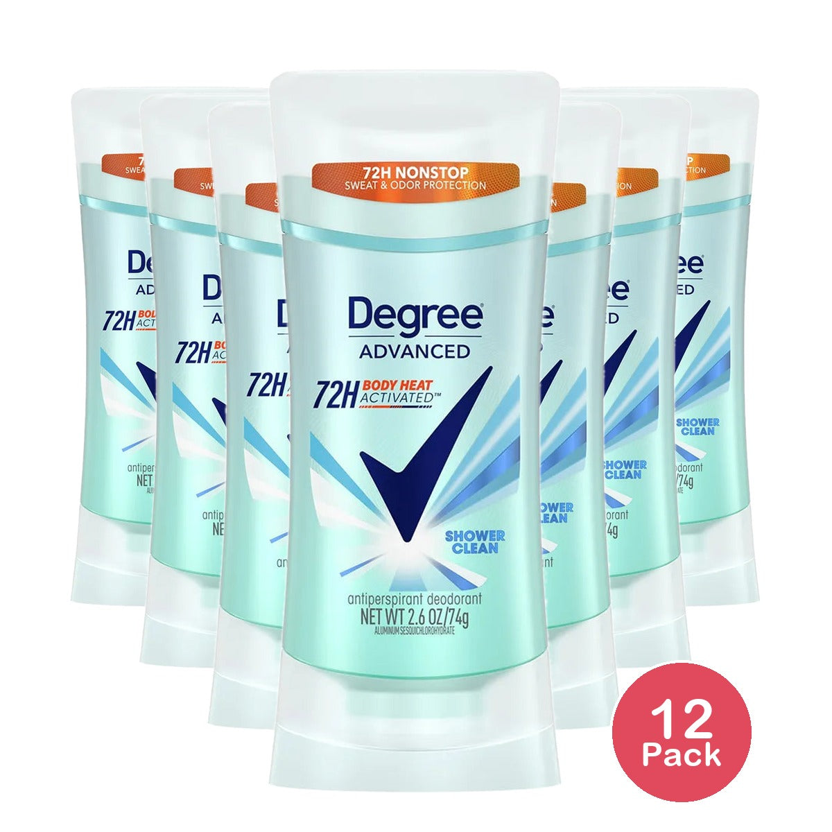 Degree Women Expert Protection Motionsense Invisible Solid Active Clean 2.6Oz (Pack of 12)