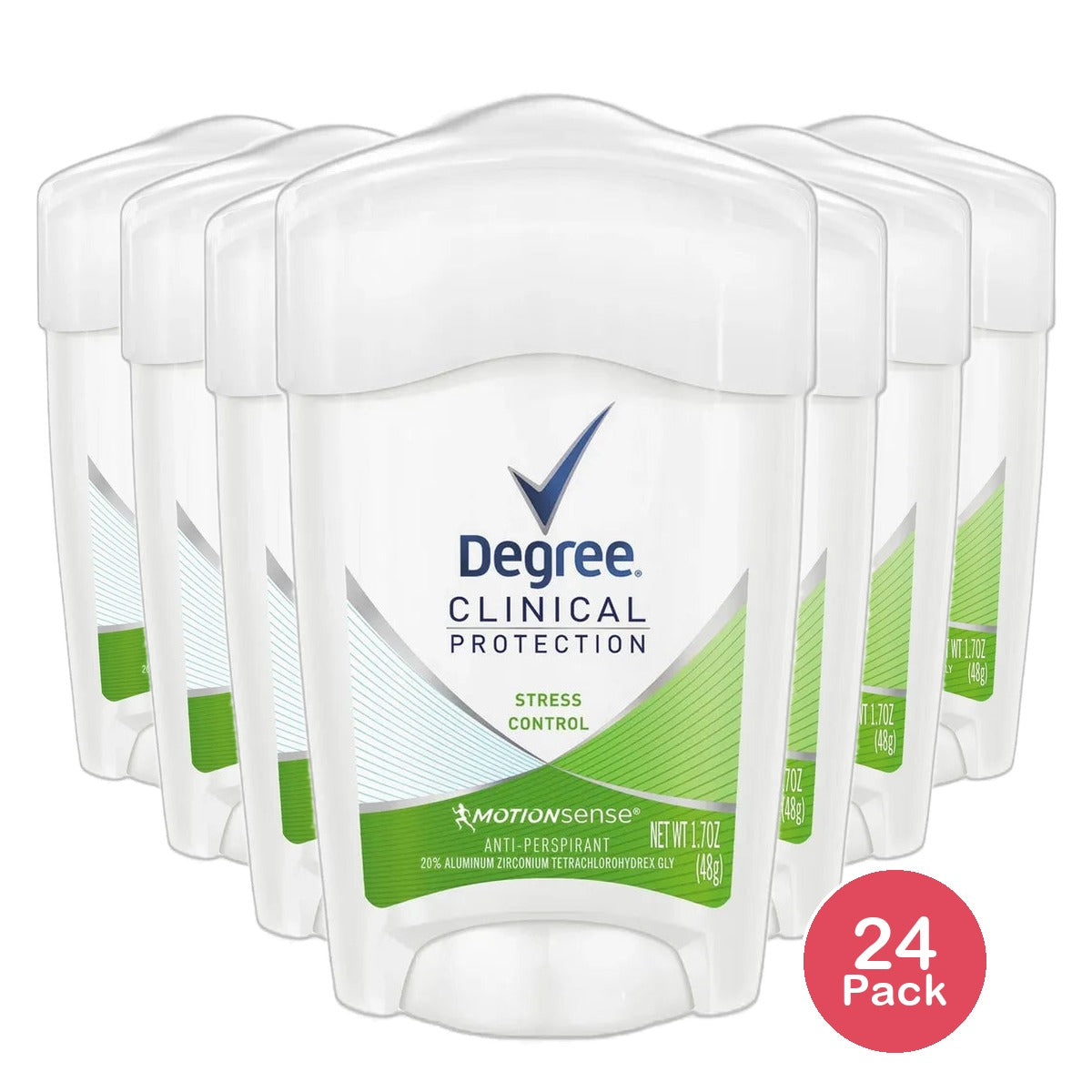 Degree Women Stress Control Clinical Antiperspirant And Deodorant 1.7Oz (Pack of 24)