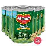 Del Monte Blue Lake Whole Green Beans 14.5 Oz (Pack of 12)