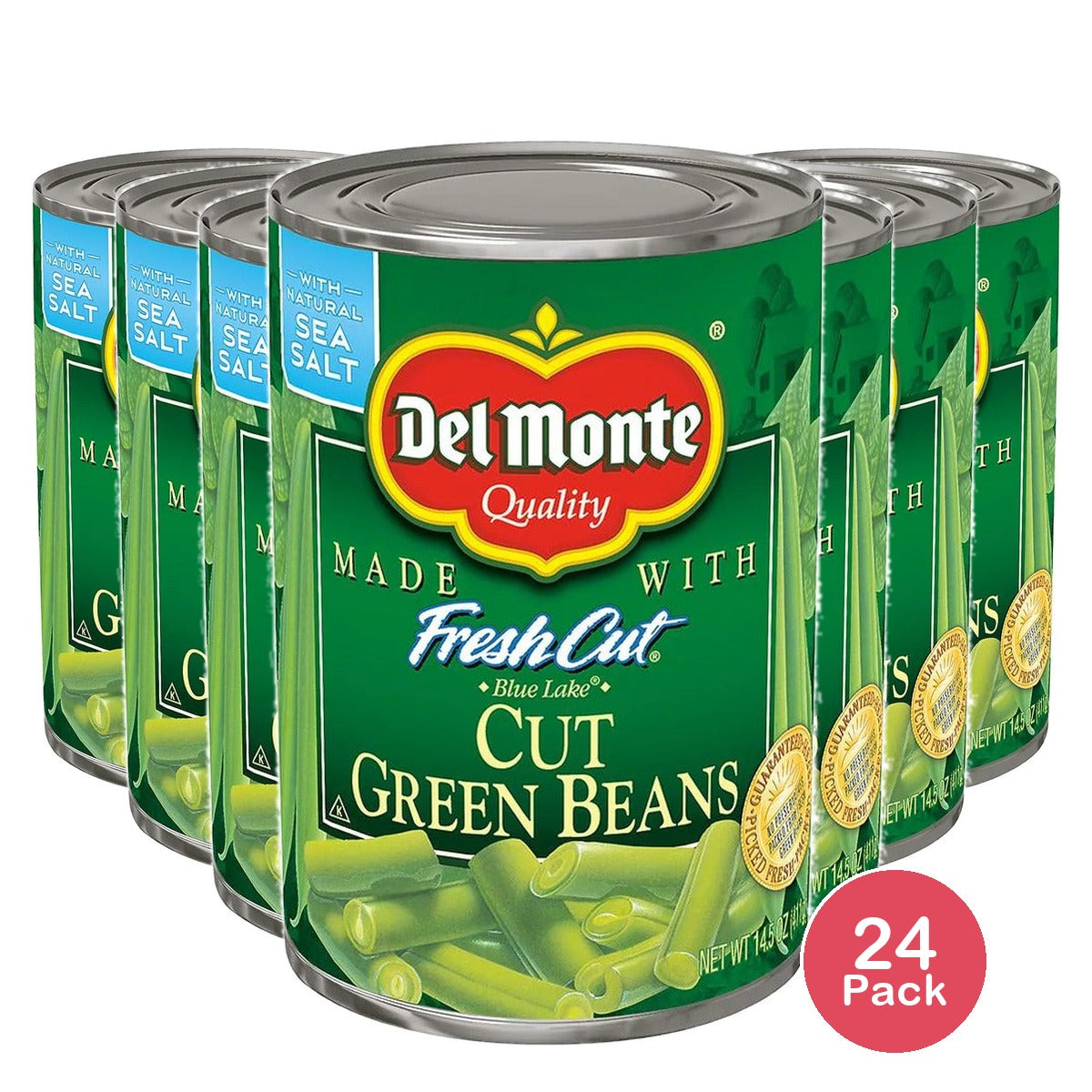 Del Monte Cut Green Beans 14.5 Oz (Pack of 24)