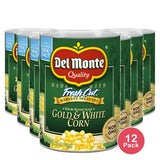 Del Monte Whole Kernel Sweet Gold & White Corn 15.25 Oz (Pack of 12)